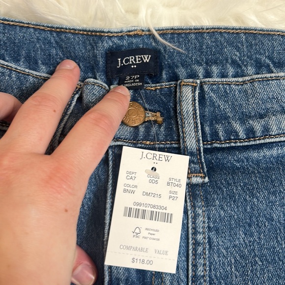 NWT J. Crew Cropped Jeans Size 27P - Picture 4 of 13